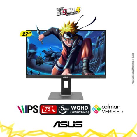 Monitor Profesional ASUS ProArt Display PA278QV, 27" IPS, WQHD, 100% sRGB, 75Hz, 5ms.