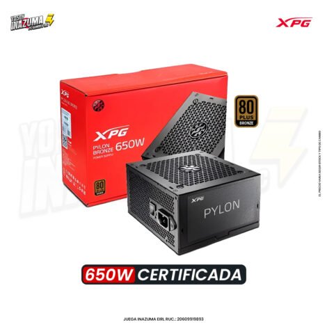 FUENTE DE PODER XPG PYLON 650W 80 PLUS BRONZE