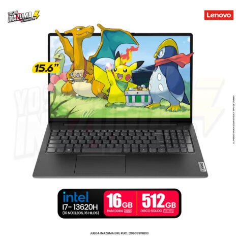 LAPTOP LENOVO V15 G4 IRU, Intel Core i7-13620H, 16GB DDR4, SSD 512GB, 15.6" FHD