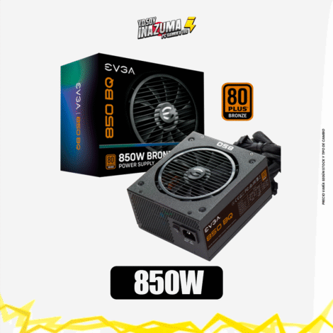 FUENTE DE PODER CERTIFICADA EVGA 850 BQ, 80+ BRONZE 850W SEMI MODULAR
