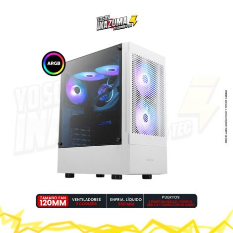 CASE GAMDIAS TALOS E3 MESH WHITE 3 FANS