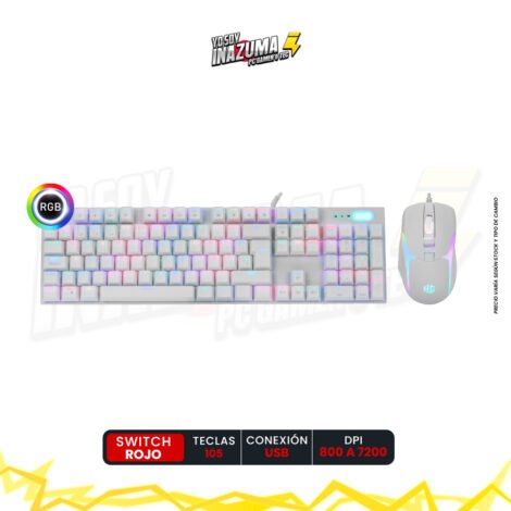 KIT GAMING HALION DAMON HA-863C WHITE