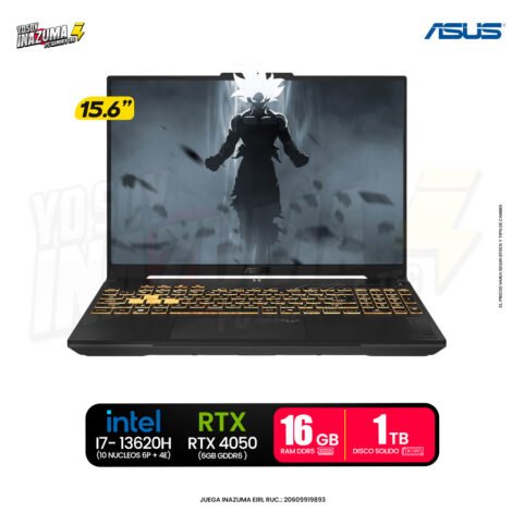 LAPTOP ASUS TUF GAMING F15 INTEL CORE I7 13620H ( FX507VU-LP180 ) RAM 16GB DDR5 | SSD 1TB | 15.6" FHD | RTX 4050 6GB
