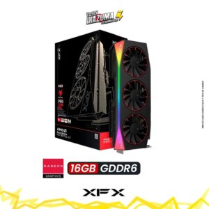 TARJETA DE VIDEO XFX MERCURY AMD RADEON RX 9070 XT 16GB GDDR6 256BITS MAGNETIC RGB OC