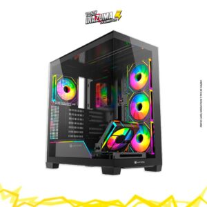 CASE ANTRYX FX 850 PRO BLACK, FAN X5 ARGB, USB TIPO-C, V/TEMPLADO