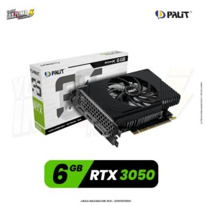 Tarjeta Gráfica Palit GeForce RTX 3050 StormX OC 6GB GDDR6 Compacta PCIe 4.0
