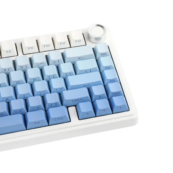 TECLADO AULA F75 INGLES INALAMBRICO MECANICO SW-GREEN RGB NEGRO NEGRO / AZUL DEGRADADO - Imagen 4