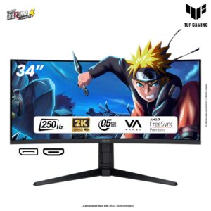 MONITOR ASUS TUF GAMING VG34WQML5A, 34" CURVO VA, WQHD, 250Hz OC, 0.5ms, AMD FreeSync Premiun