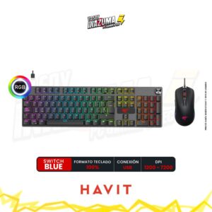 Kit Gamer Teclado y Mouse Havit GT-KB12CM