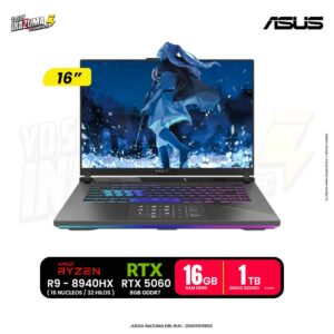 Laptop ASUS ROG Strix G16 G614PM-RV127W Ryzen 9 | 16GB DDR5 | SSD 1TB | RTX 5060 8GB | 16" WUXGA 165Hz