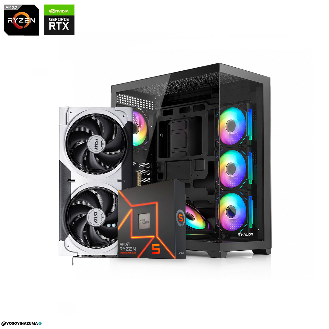 PC GAMER RYZEN 5 7600X + RTX 5060TI 8GB