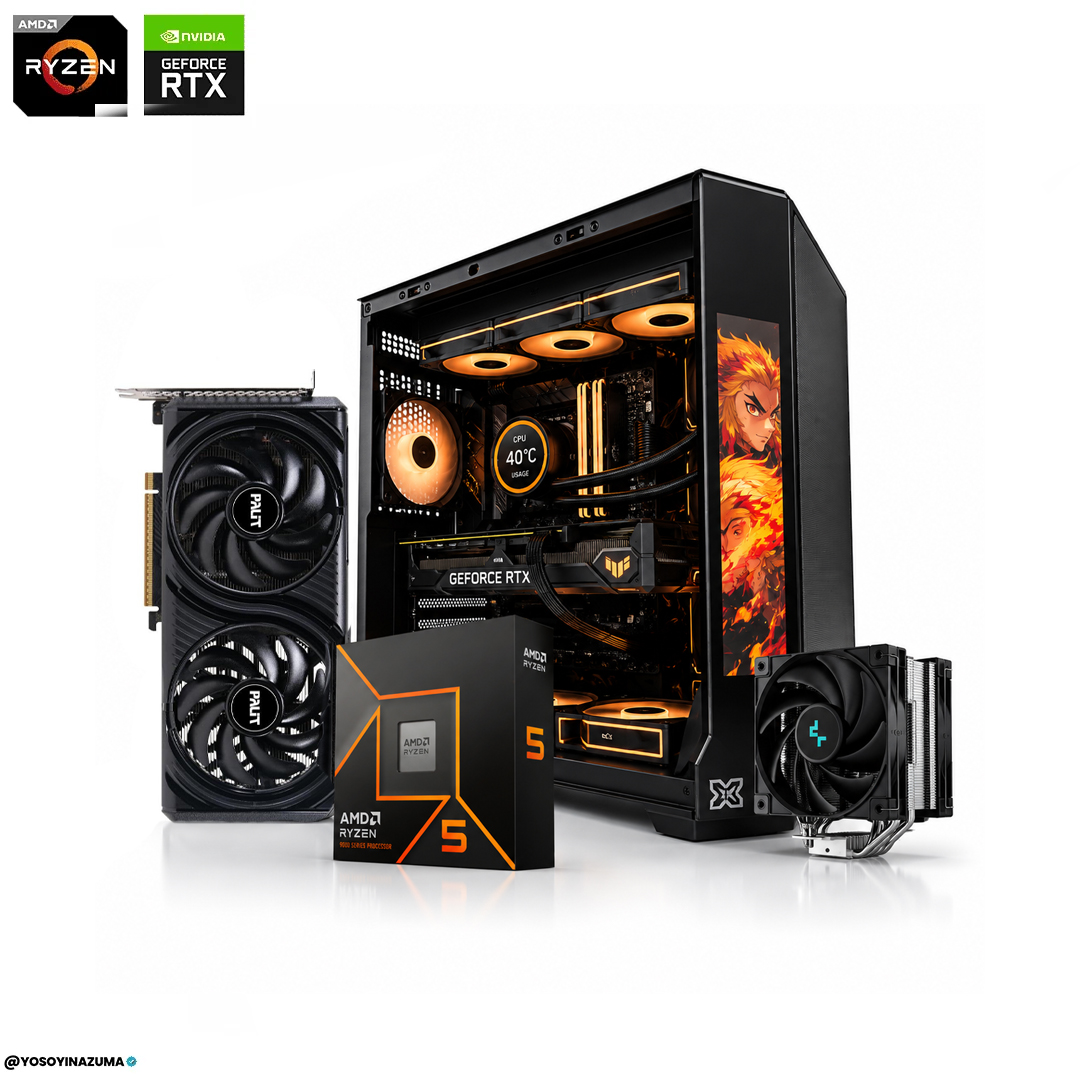 PC GAMER RYZEN 5 9600X + RTX 5060 8gb