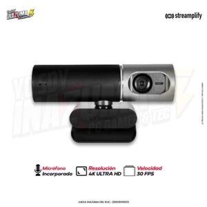 CÁMARA WEB STREAMPLIFY CAM PRO 4K 8M30BK