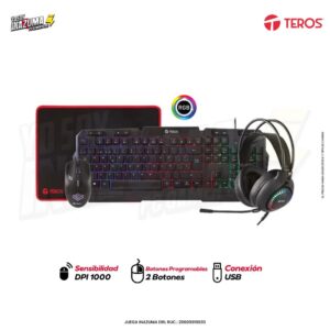 KIT GAMER  TEROS 4 EN 1 TE-4063N
