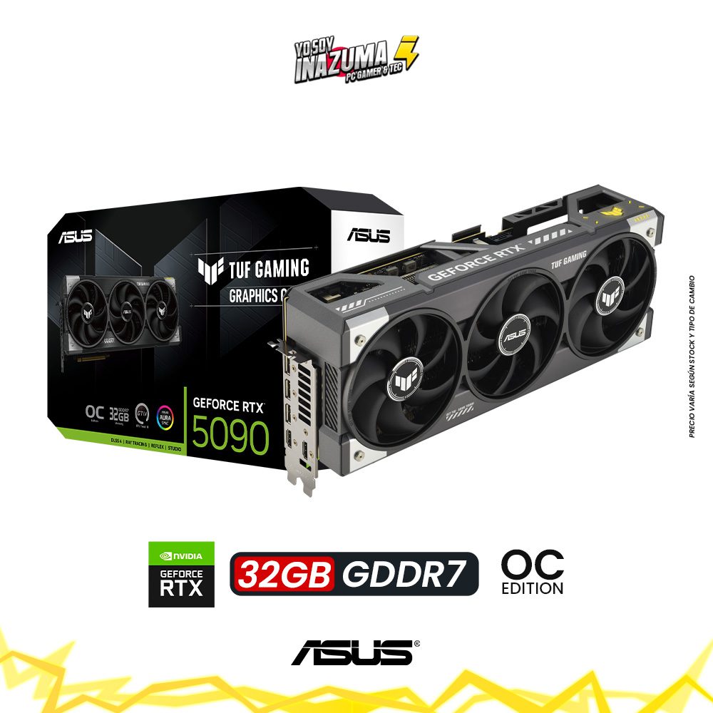ASUS TUF RTX 5090 OC Edition – Arquitectura Blackwell, 32 GB GDDR7 y Diseño TUF