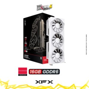 TARJETA DE VIDEO XFX SWIFT AMD RADEON RX 9070XT WHITE TRIPLE FAN GAMING
