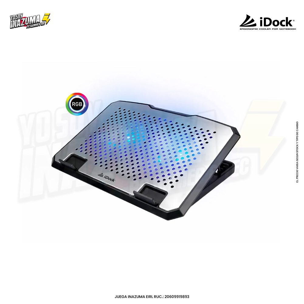 COOLER DE LAPTOP LUXAR IDOCK SILVER 15.6"