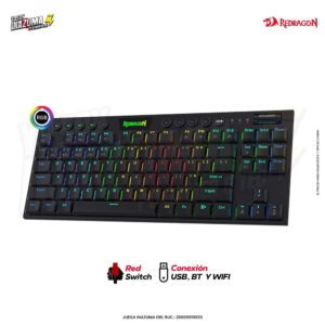 TECLADO GAMER REDRAGON HORUS TKL K621