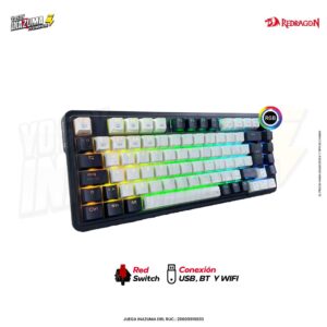 TECLADO MECANICO REDRAGON UCAL PRO K673WB