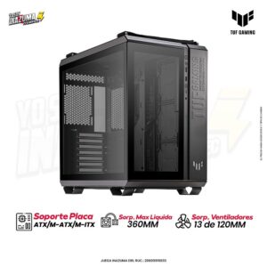 CASE ASUS TUF Gaming GT502 BLACK EDITION – Vidrio Templado