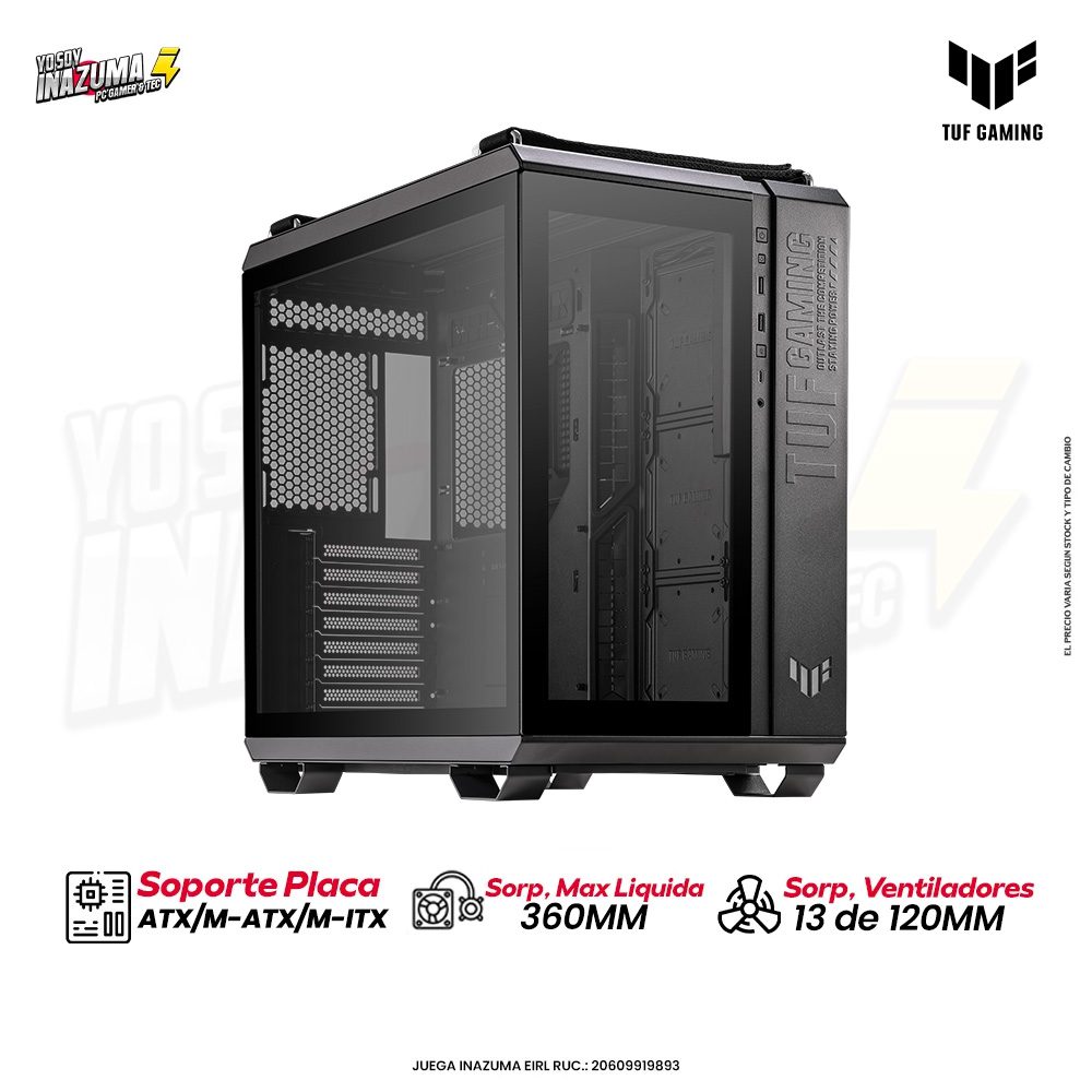 CASE ASUS TUF Gaming GT502 BLACK EDITION – Vidrio Templado